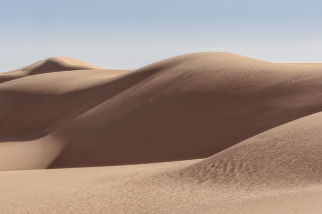 Paysage de dunes dans le désert lybien - Dunes landscape in the Libyan desert