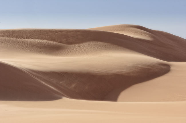 Paysage de dunes dans le désert lybien - Dunes landscape in the Libyan desert
