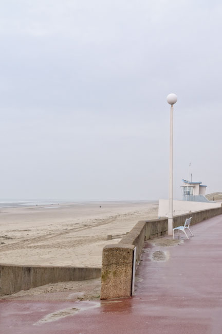 Fort Mahon plage, par temps gris - Fort Mahon beach on a cloudy day