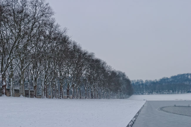 Pièce d'Eau des Suisses en hiver, Versailles - Pièce d'Eau des Suisses in winter, Versailles