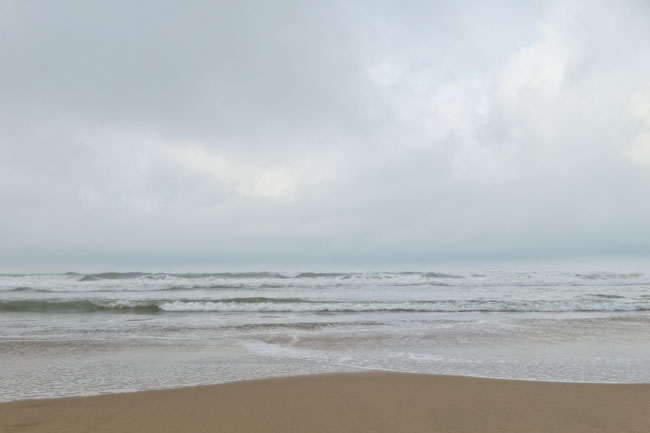 Grande Plage, île d'Oléron, écume